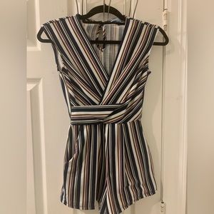 XS Striped Romper